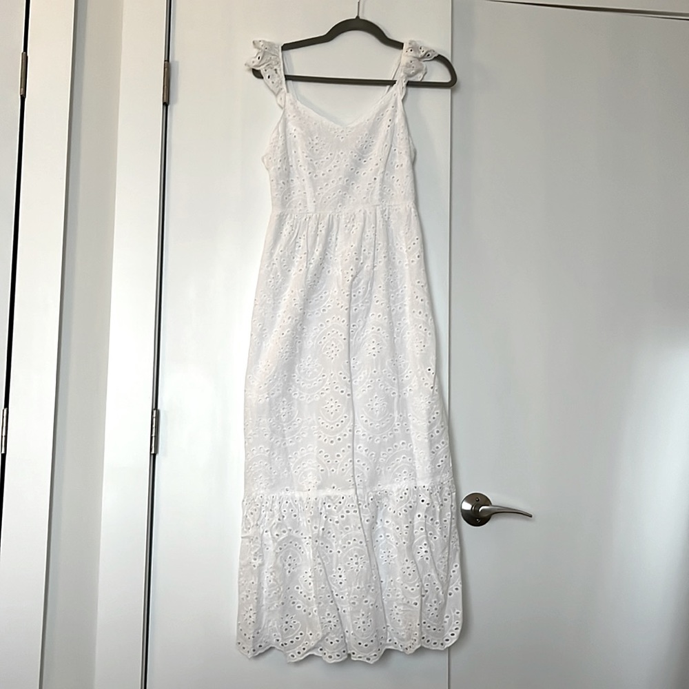 Beautiful white eyelet maxi dress